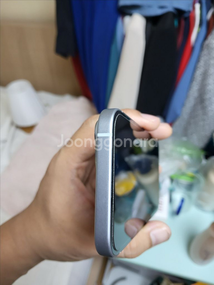 애플 아이폰15 128GB sss급블루 판매.--8