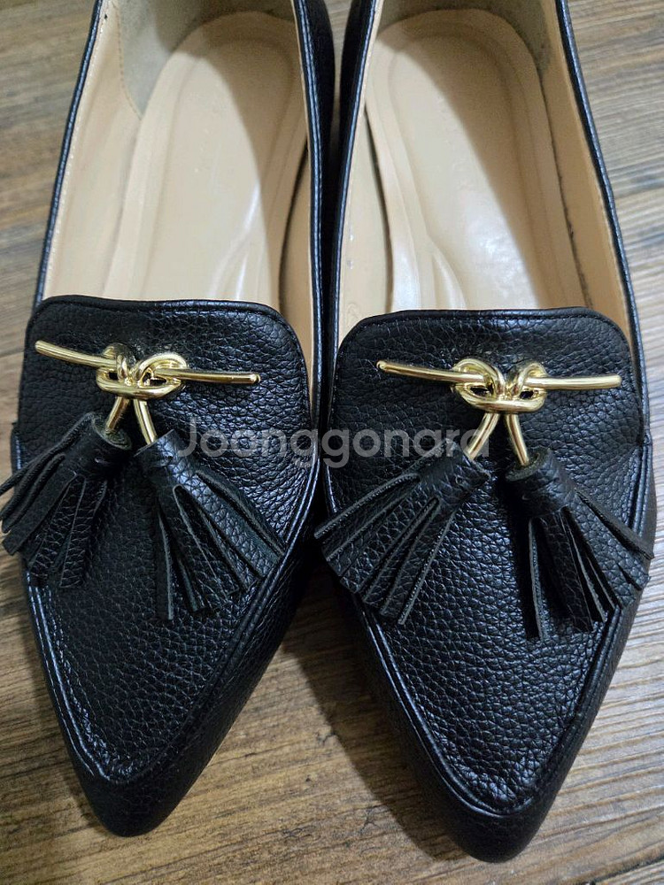 태슬 로퍼 블랙 3cm 230사이즈--0