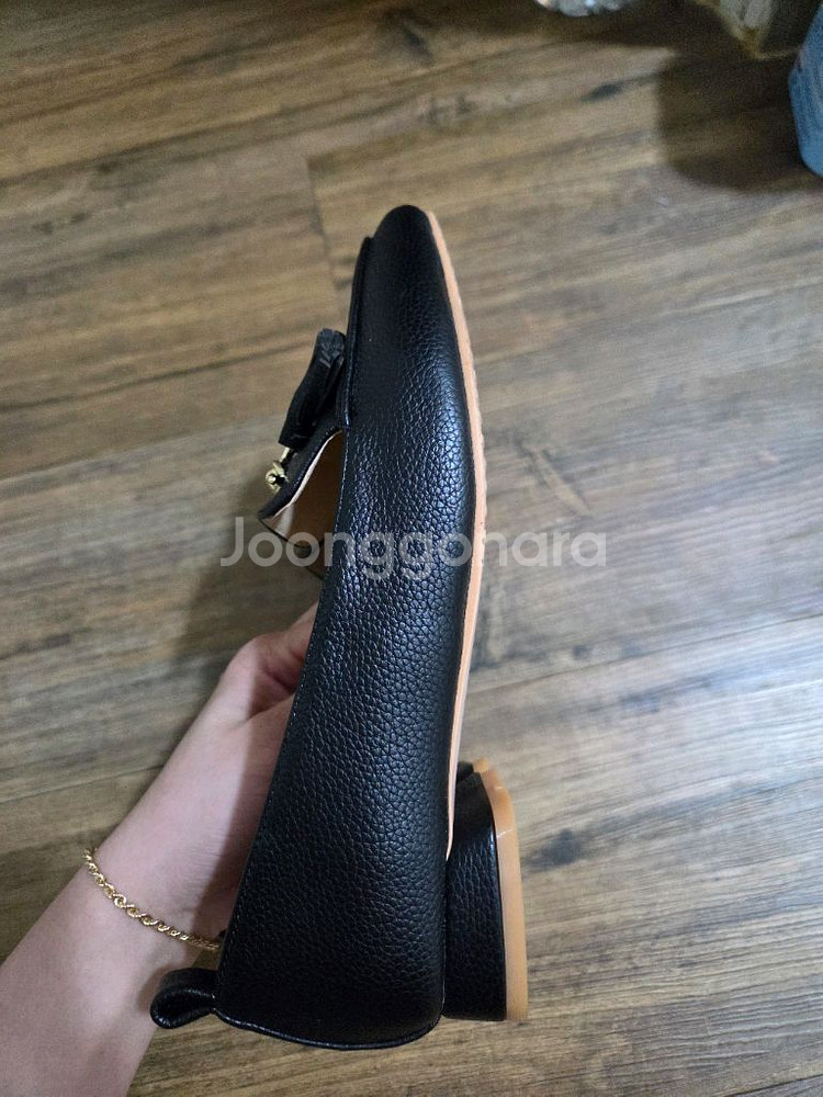 태슬 로퍼 블랙 3cm 230사이즈--1