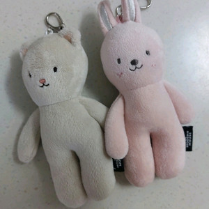 모던하우스 고양이 토끼 인형 키링 일괄