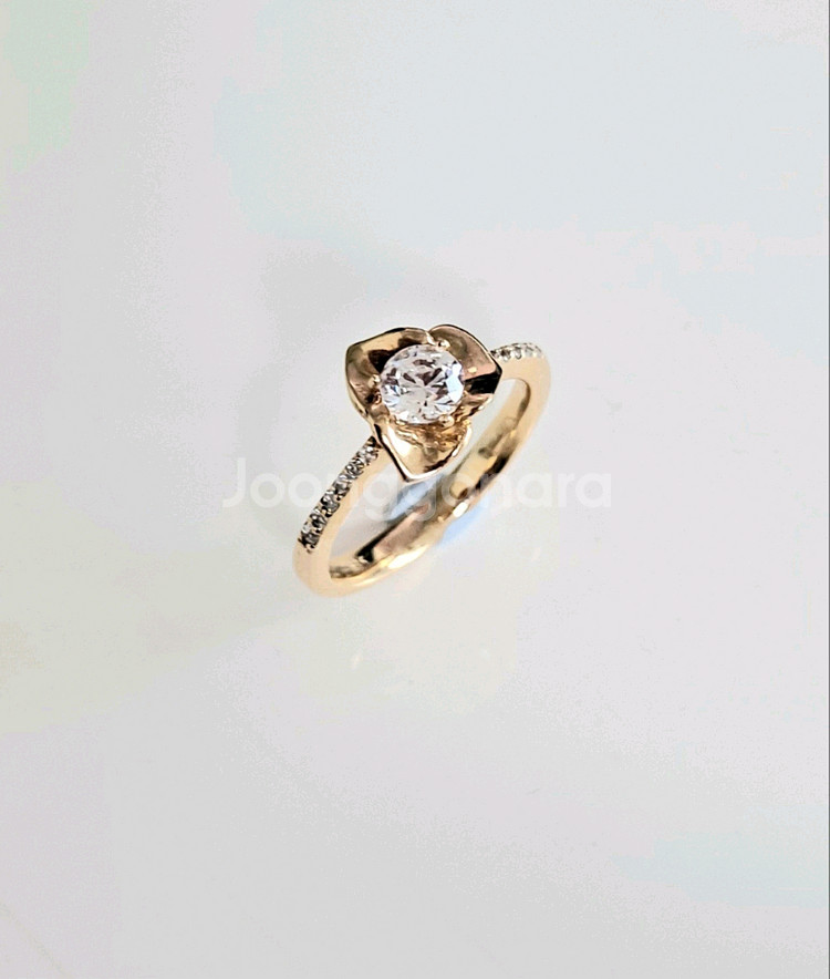 14k 골드 장미 반지(새상품)--0