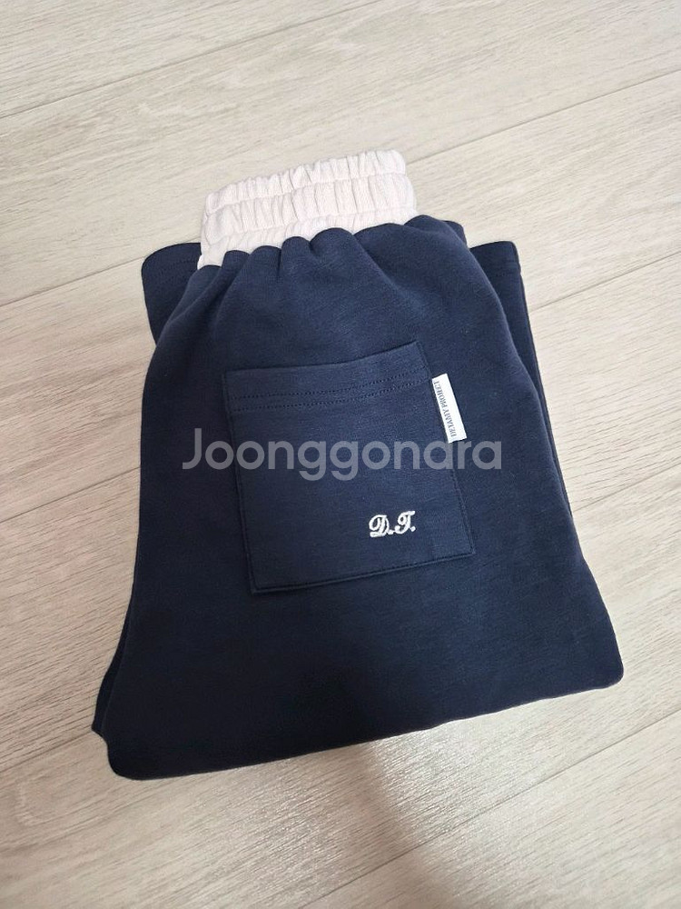 드타미 배색핀턱팬츠 네이비s--0