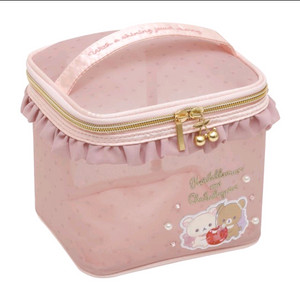 산엑스 리락쿠마 쥬얼체리 메쉬 메이크업 파우치