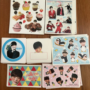 이종석 스티커, 부채, 떡메, 포토카드, 메모지 등