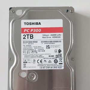 도시바 PC P300 2TB HDD 미사용벌크