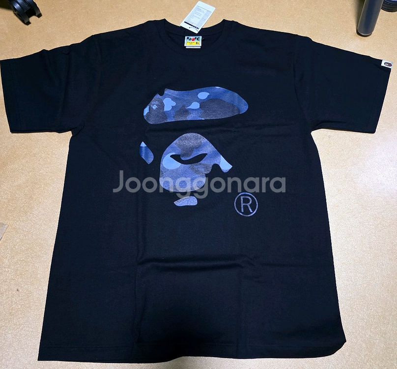 BAPE 베이프 반팔 블루 네이비 카모 XL 팝니다.--0