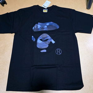 BAPE 베이프 반팔 블루 네이비 카모 XL 팝니다.