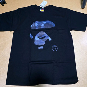 BAPE 베이프 반팔 블루 네이비 카모 XL 팝니다.