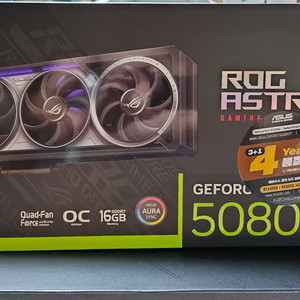 미사용 rtx5080 asus astral 아스트랄