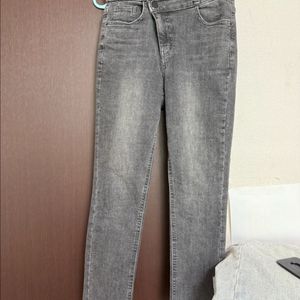 워싱 데님 팬츠 (S)