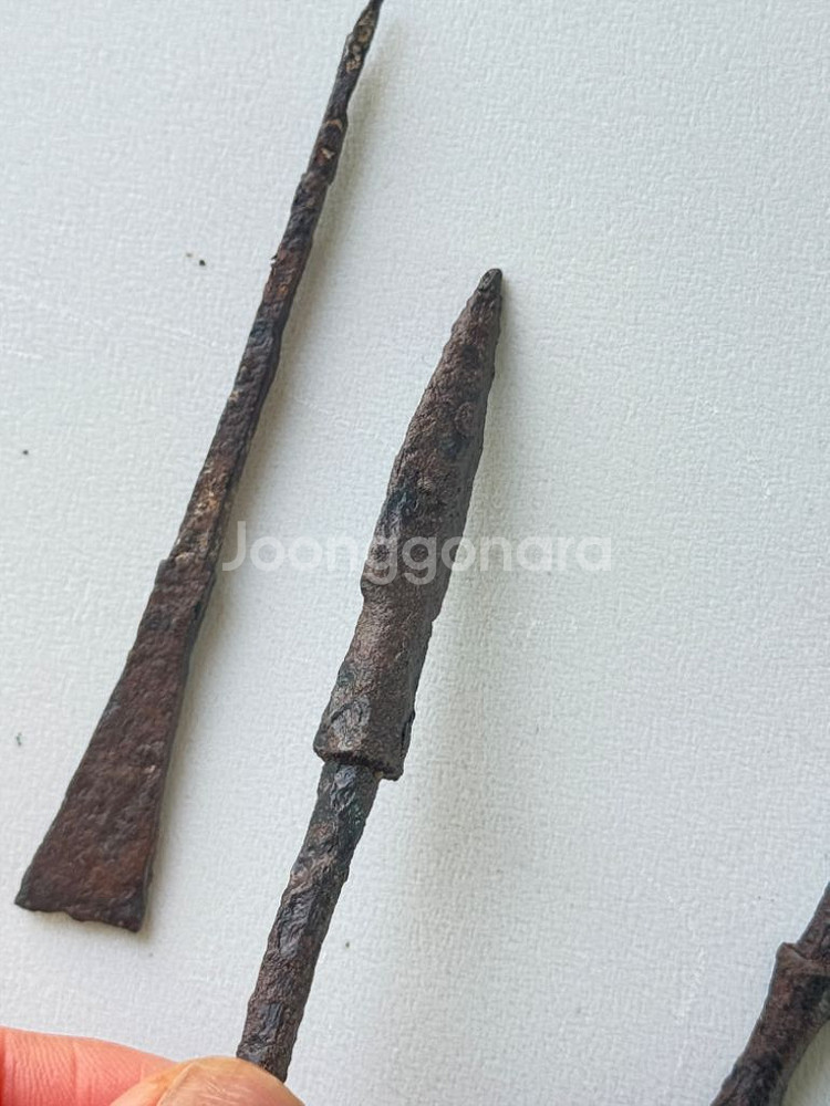 [진품] 전국시대 철기 철제 화살촉 3점--4