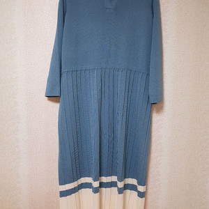 예쁜 블루 카라 원피스 빅사이즈 큰옷