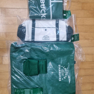 라코스테 스벅 콜라보 상품 4종 그린색 일괄 판매합니다