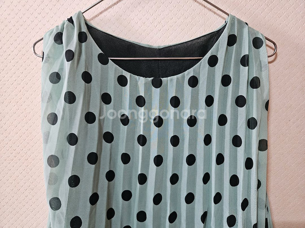 귀여운땡땡초록원피스^^--0