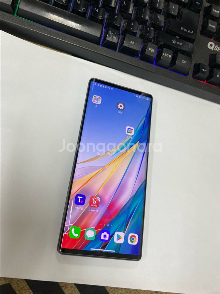 LG 윙 WING 그레이 A급 128GB 무잔상 게임폰--2