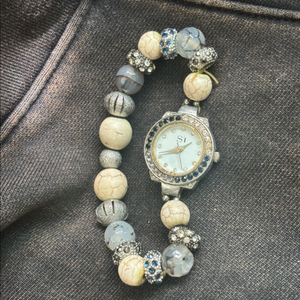 vintage SI beads charm bracele