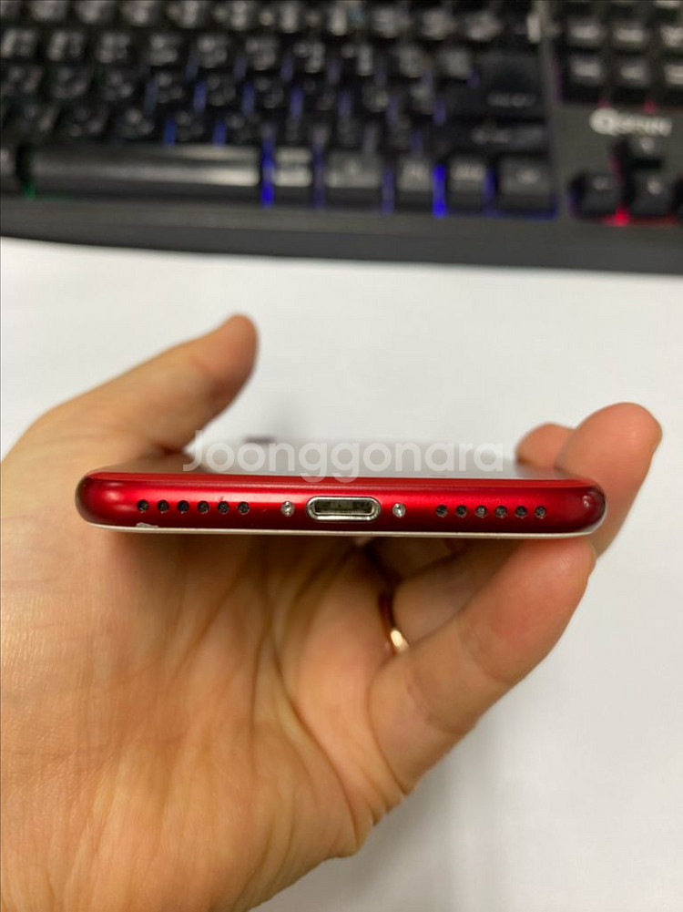 아이폰7 레드(한정판색상)A급 128GB 배터리100%--5