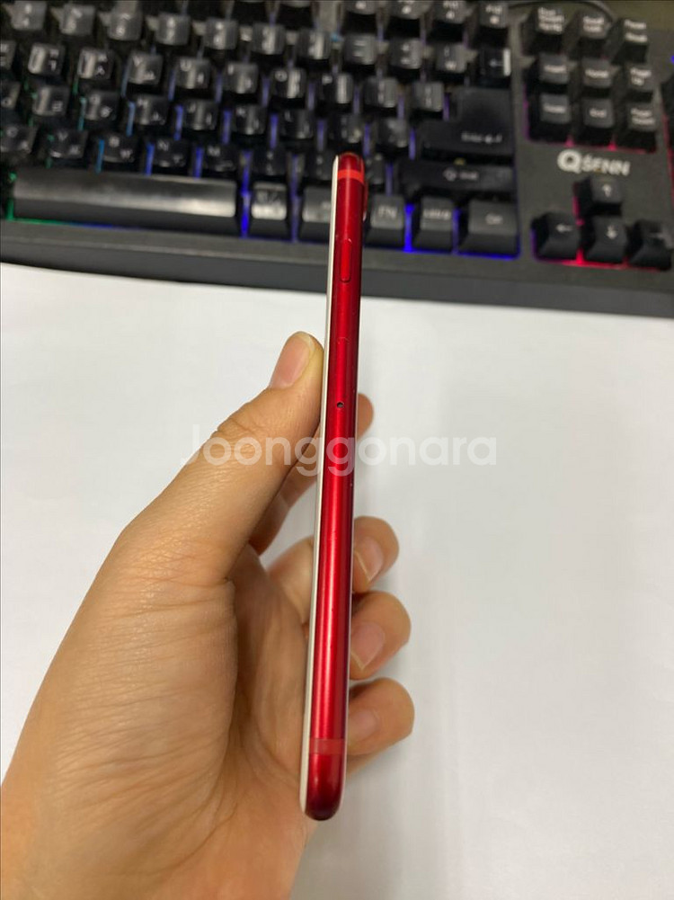 아이폰7 레드(한정판색상)A급 128GB 배터리100%--6
