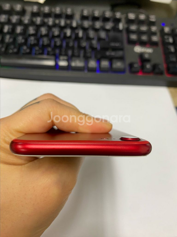 아이폰7 레드(한정판색상)A급 128GB 배터리100%--3