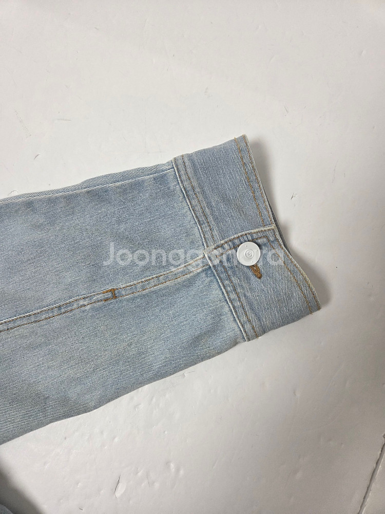 럭키슈에뜨 여성 데님 자켓 연블루(S)--6