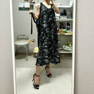 뚜노블레 휴양지 브랩 원피스 여름 나시 롱 원피스