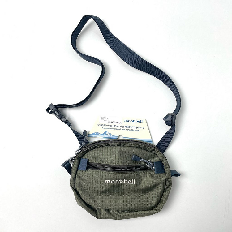 [새상품] 몽벨 나일론 벨트 파우치 미니 크로스--2