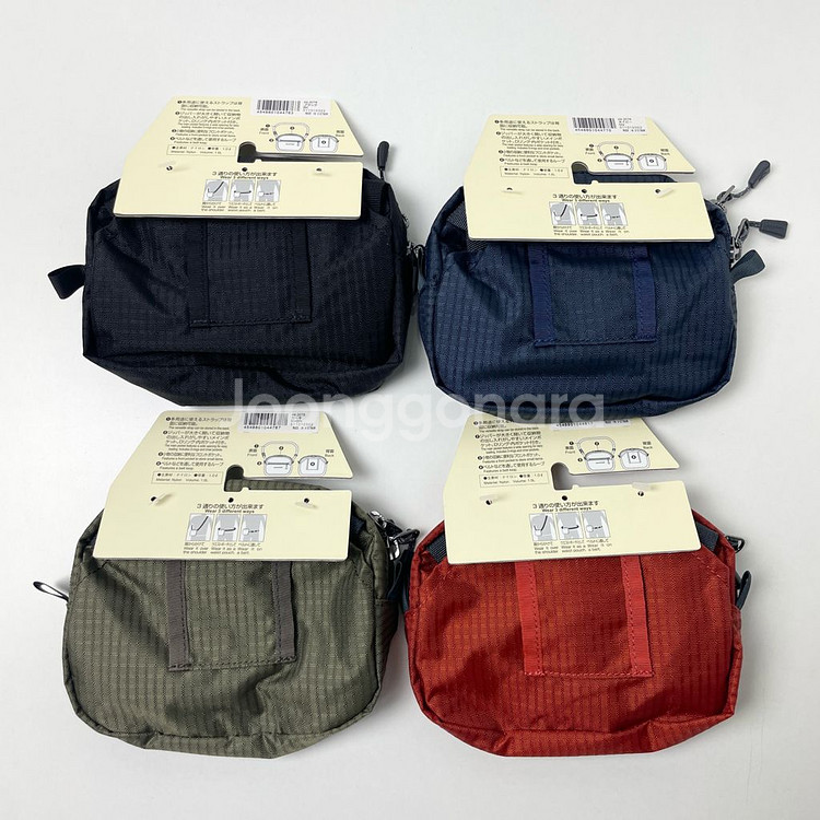 [새상품] 몽벨 나일론 벨트 파우치 미니 크로스--1