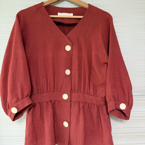 파프리카 7부 간절기 블라우스 55-66