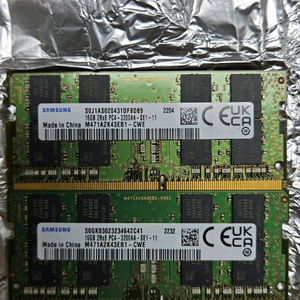 [중고]노트북메모리 DDR4 16GB 3200AA *2