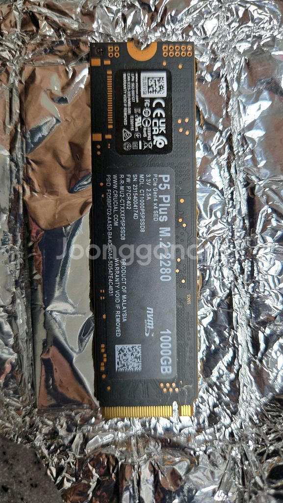[중고]Crucial P5 1TB M.2 NVMe 판매--0