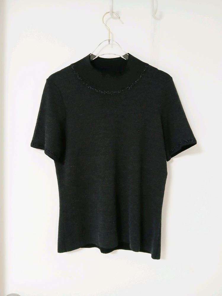 에스까다 반팔니트 상의+자켓 세트 투피스--4