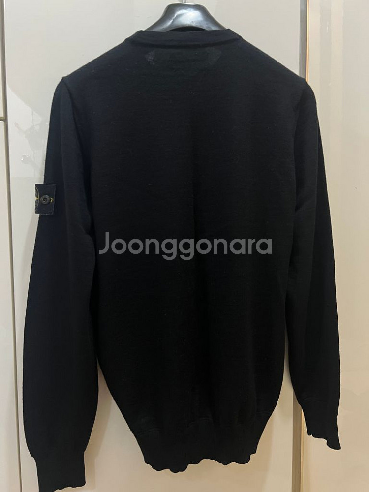 백화점) 스톤아일랜드 블랙 니트 M--1