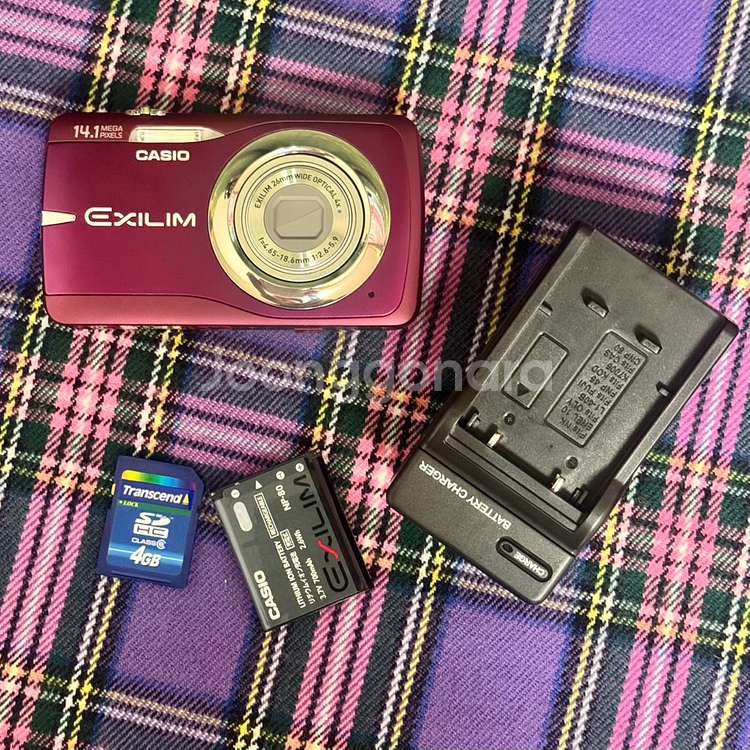 빈티지디카/ 카시오 엑슬림 Z550 퍼플--5