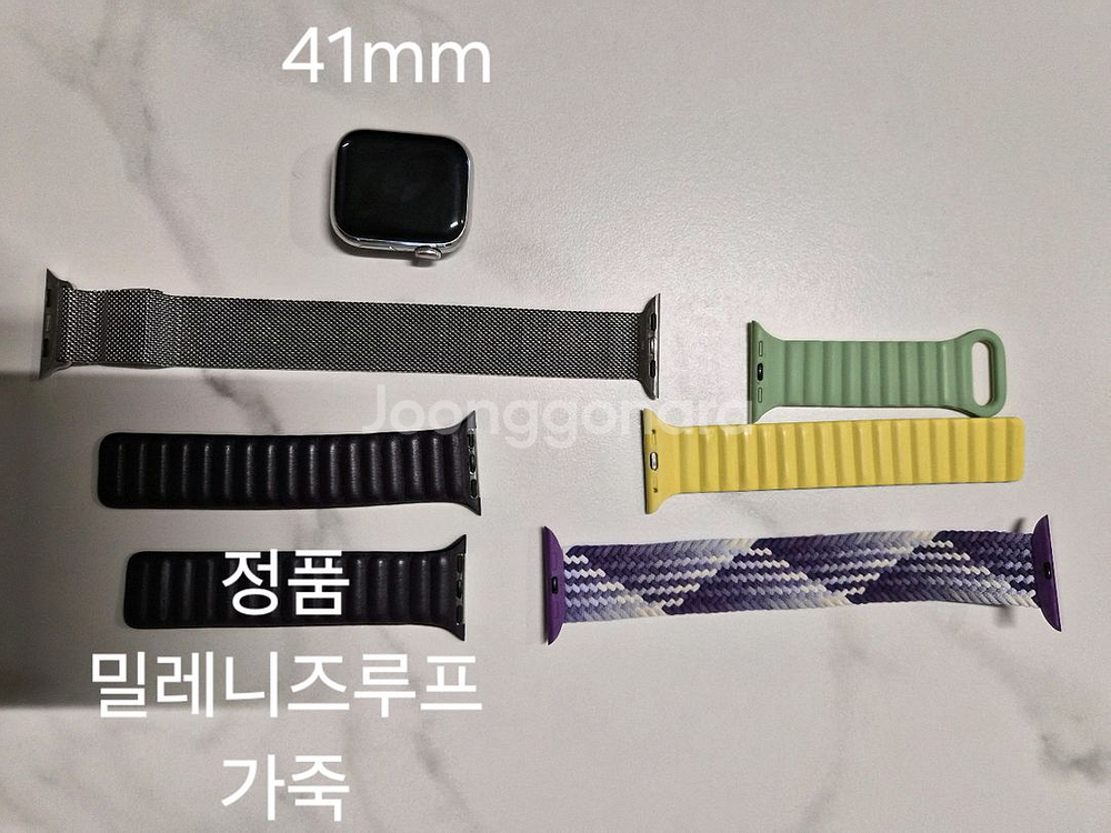 애플워치7 스테인레스 셀룰러 41mm 45mm--0
