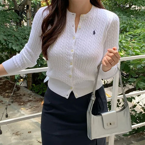 폴로 랄프 로렌 케이블 가디건
