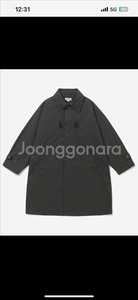 네이머 클로딩 발마칸 코트 자켓 차콜(XL)--1