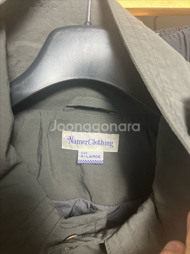 네이머 클로딩 발마칸 코트 자켓 차콜(XL)--9