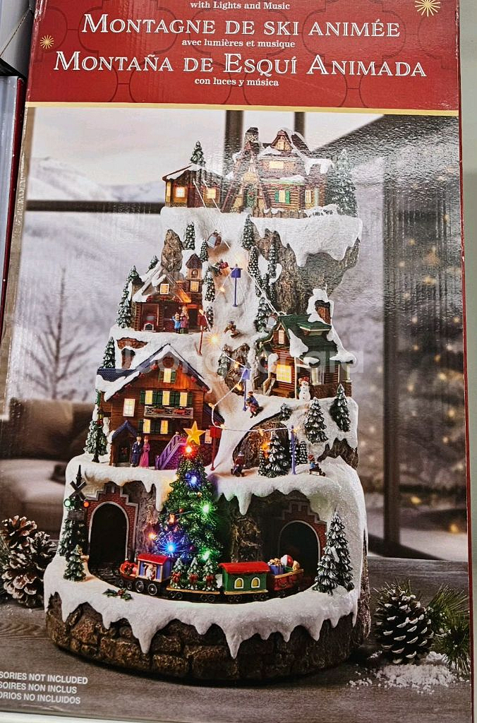 크리스마스 led오르골 멜로디 기차--0