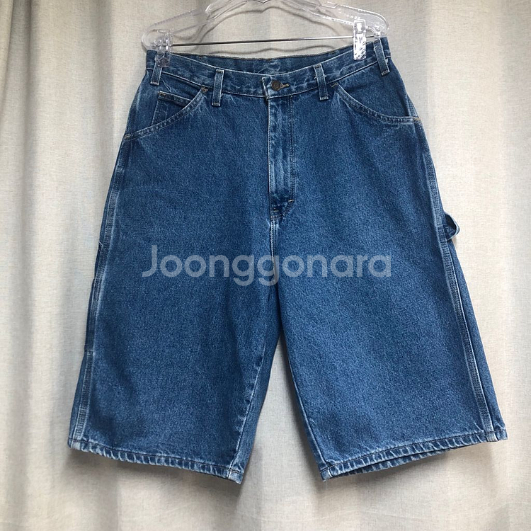 디키즈 카펜터 버뮤다 데님 반바지 W34--1