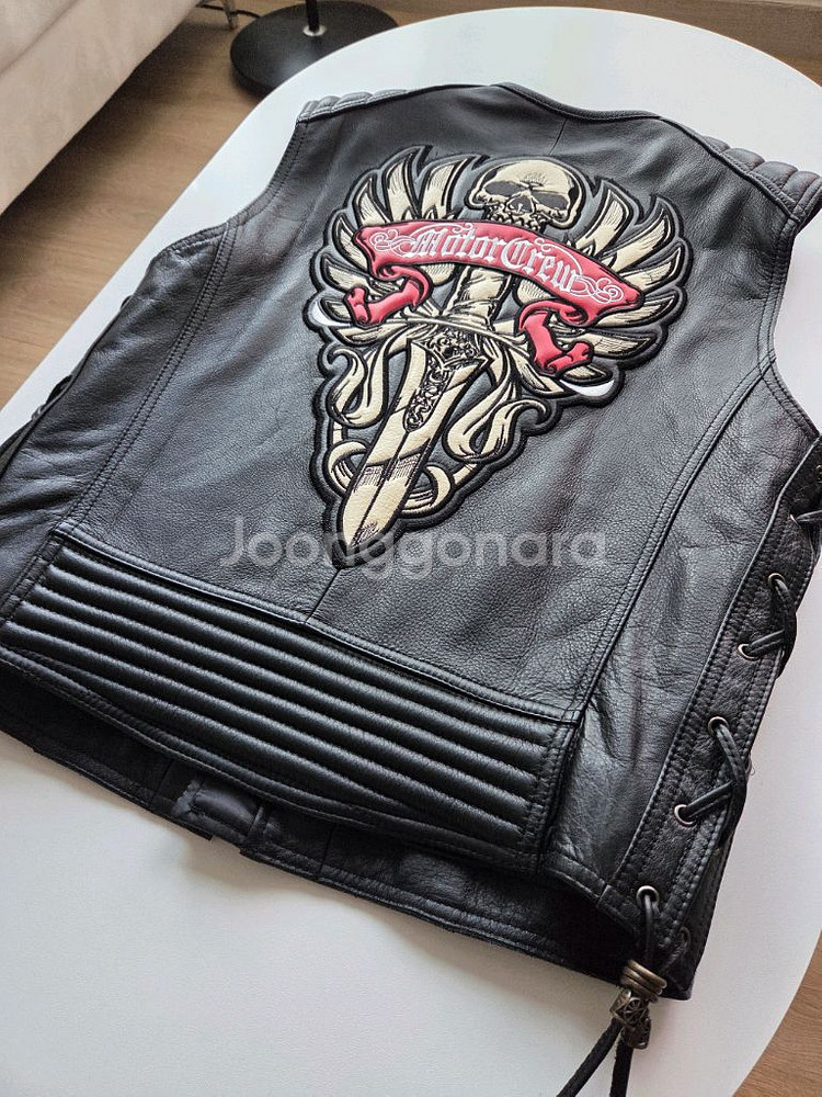 공방제작 커스텀 바이크 가죽 자켓--0