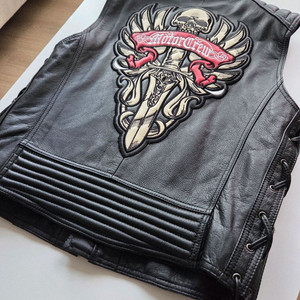 공방제작 커스텀 바이크 가죽 자켓