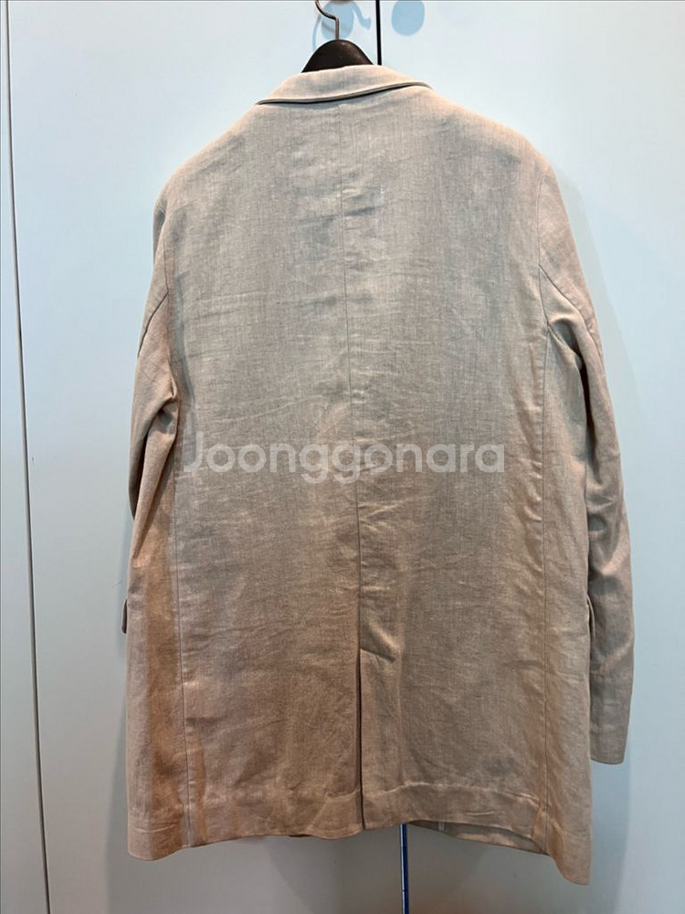 자주 린넨재킷 연베이지 90--1