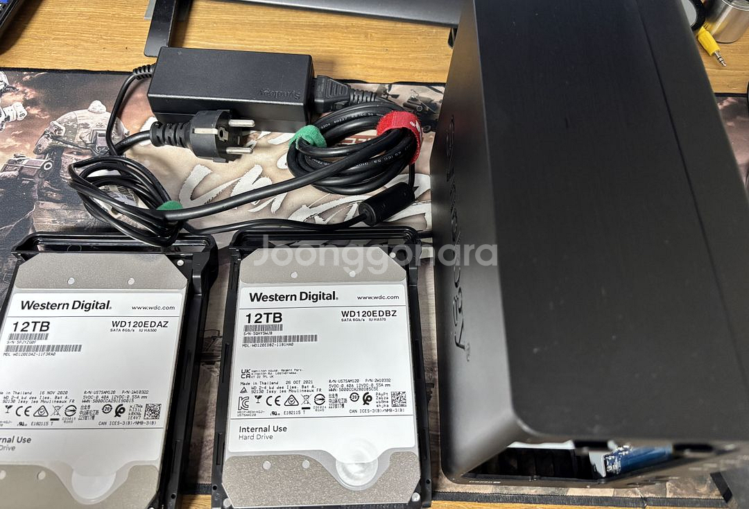 시놀로지DS220+,WD 12TbX2EA,8Gb램--0