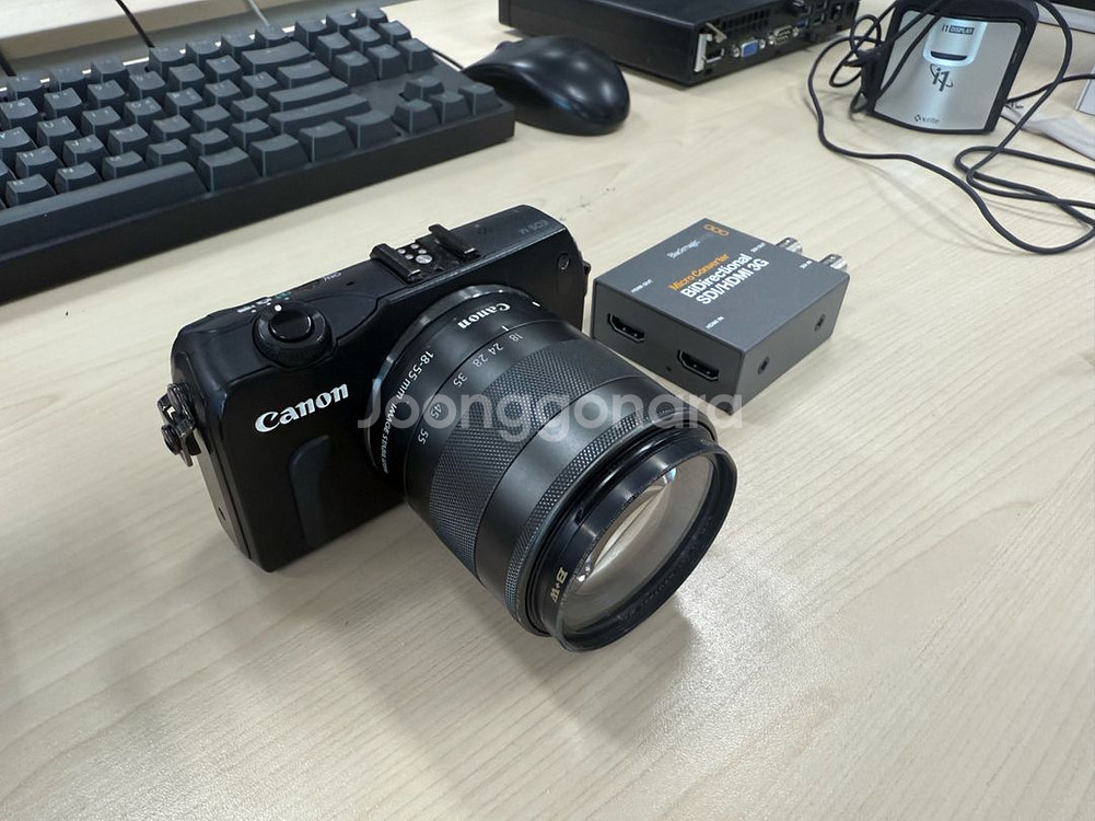 [꿀매] Canon EOS M + 18-55mm 렌즈--0