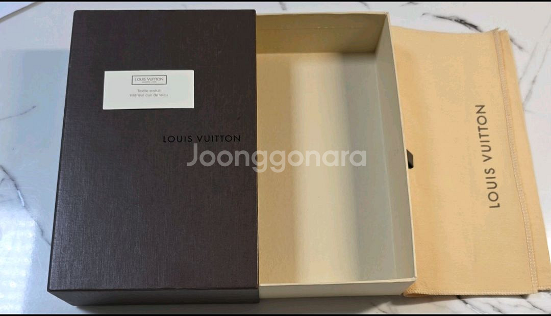 백화점 정품 루이비통 장지갑박스 + 더스트백 풀구성--1