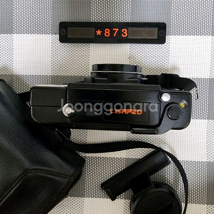 코니카 C 35 AF 2D 필름카메라 케이스포함--1
