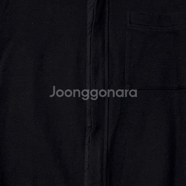 코스 블랙 오버핏 포켓 니트 반팔 집업 L--4