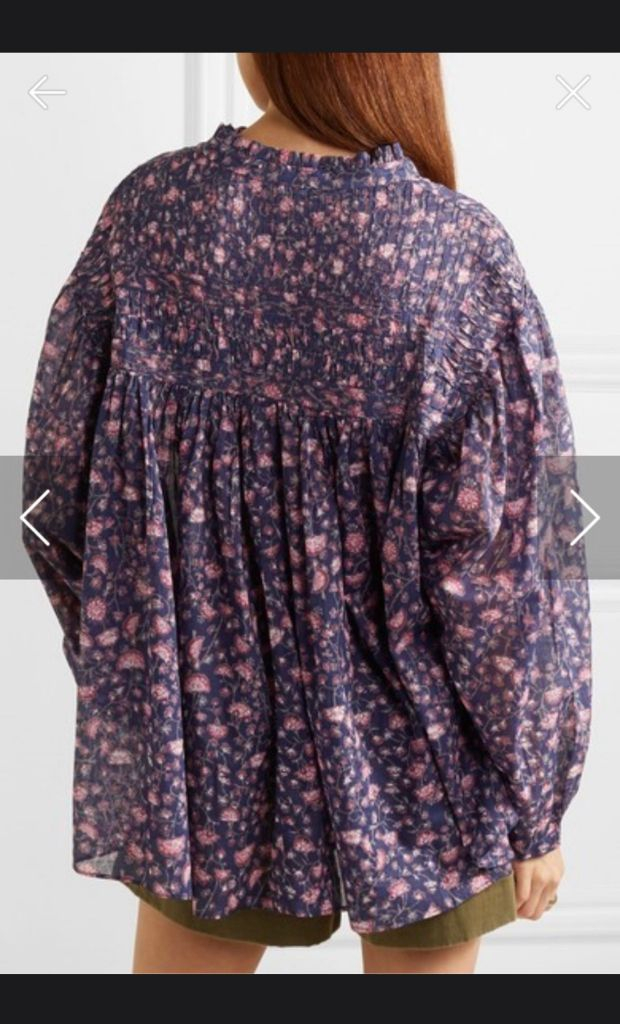 이자벨마랑 laila 핀턱 플로랄 블라우스--2