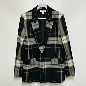 [여자 85 (36)]H&M 체크 패턴 블레이저 자켓