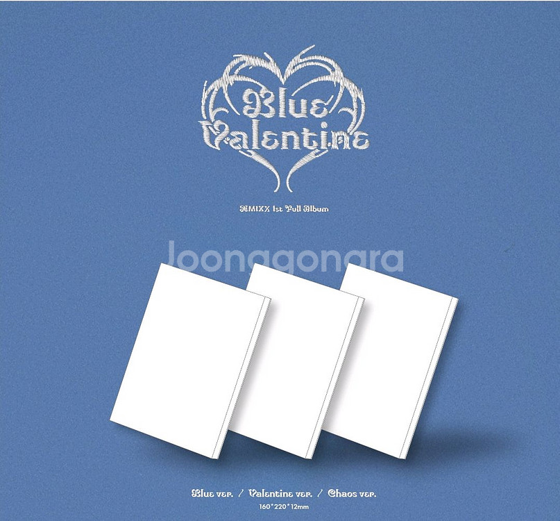 엔믹스 Blue Valentine 첫 정규 앨범 3종--0